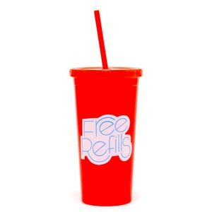 ⭐️ New With Tags Ban.do “Free Refills” Red Tumbler